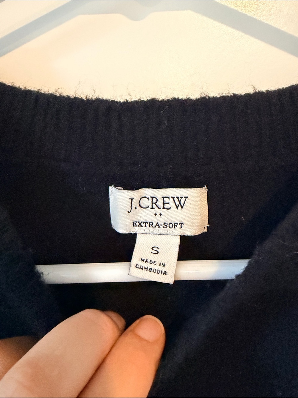 J. Crew Black Extra Soft Crewneck Sweater - Picture 4 of 6